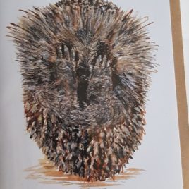 Little Clayton the Hoglet Hedgehog greetings card