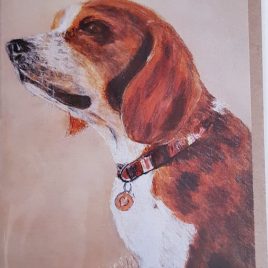 Beagle greetings card